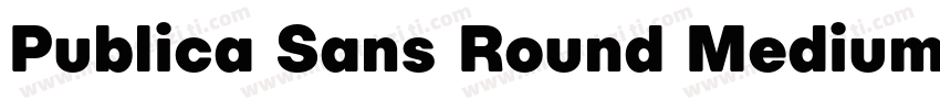Publica Sans Round Medium字体转换